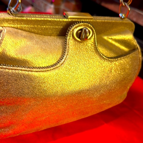 WOW POSHMARK - Authentic NWT Gold Leather HOBO Friday Date Night Supermodel Bag - Picture 2 of 16